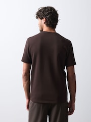 Brown Chocolate Slim Fit Motionflex Soft Heavyweight T-Shirt - Image 3 of 7