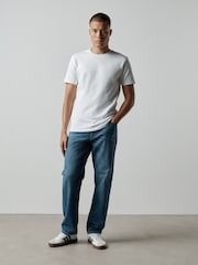 White Slim Fit Motionflex Soft Heavyweight T-Shirt - Image 2 of 7