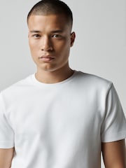 White Slim Fit Motionflex Soft Heavyweight T-Shirt - Image 4 of 7