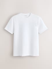 White Slim Fit Motionflex Soft Heavyweight T-Shirt - Image 5 of 7