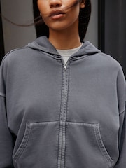 Charcoal Grey Zip Through Hoodie - Image 5 of 5
