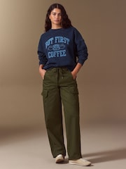 Navy Friends Licence Graphic Sweatshirt - Image 2 of 8