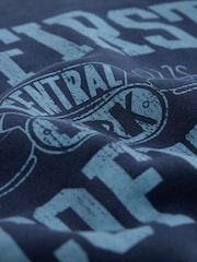 Navy Friends Licence Graphic Sweatshirt - Image 7 of 8