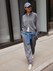 Anthrazitgrau - Barrel Washed Look Joggers - Bild 1 von 6