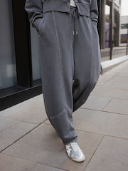Anthrazitgrau - Barrel Washed Look Joggers - Bild 3 von 6