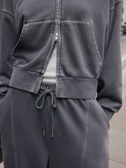 Anthrazitgrau - Barrel Washed Look Joggers - Bild 6 von 6