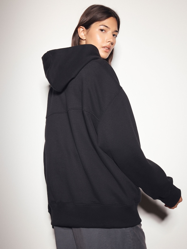 Black Pullover Sports Hoodie - Image 2 of 10