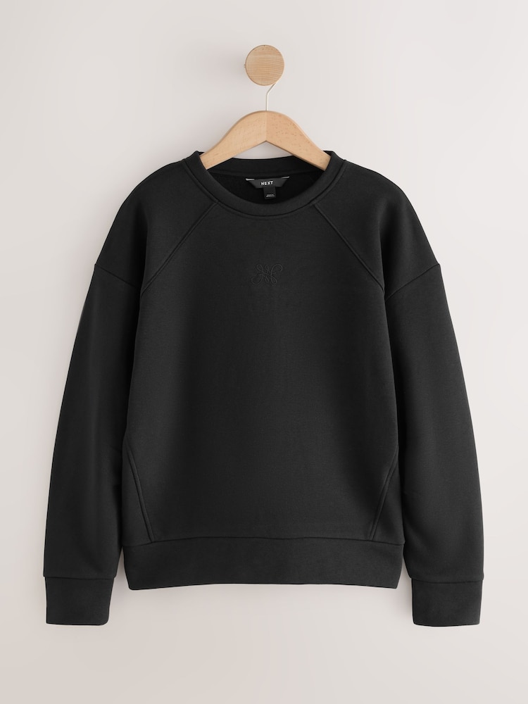 Black Crew Neck Logo Sweatshirt - Image 1 of 3
