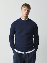 أزرق كحلي/محايد - Essential Knitted Jumpers 2 Pack - Image 7 of 11