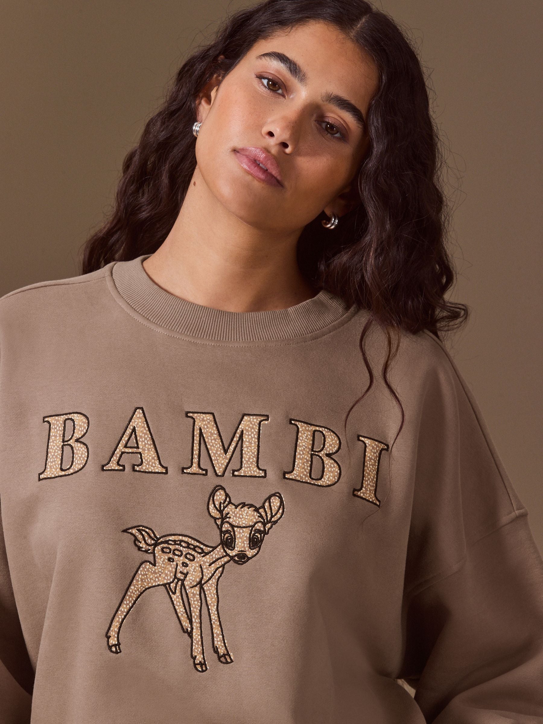 Buy Brown Bambi Licence Graphic Sweatshirt from Next USA