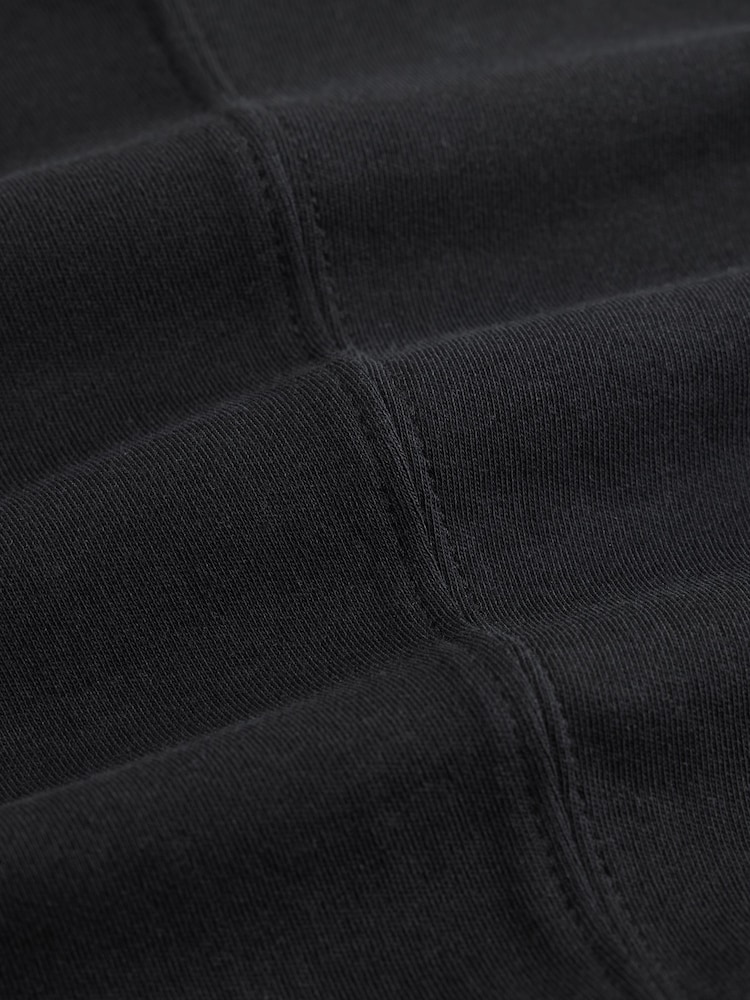 Black Cinch Waist Long Sleeve Top - Image 9 of 9