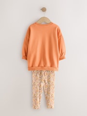 Orange Pumpkin Sweatshirt and Leggings Set (3mths-7yrs) - Image 6 of 8