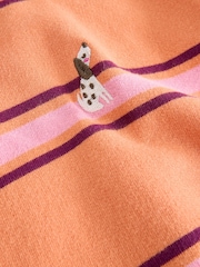 Orange/Purple Stripe Sweatshirt and Wide Leg Joggers Set (3mths-7yrs) - Image 8 of 10