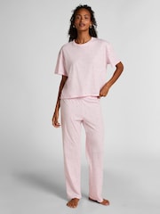 Hunkemöller Pink Print Pyjamas Set - Image 1 of 5
