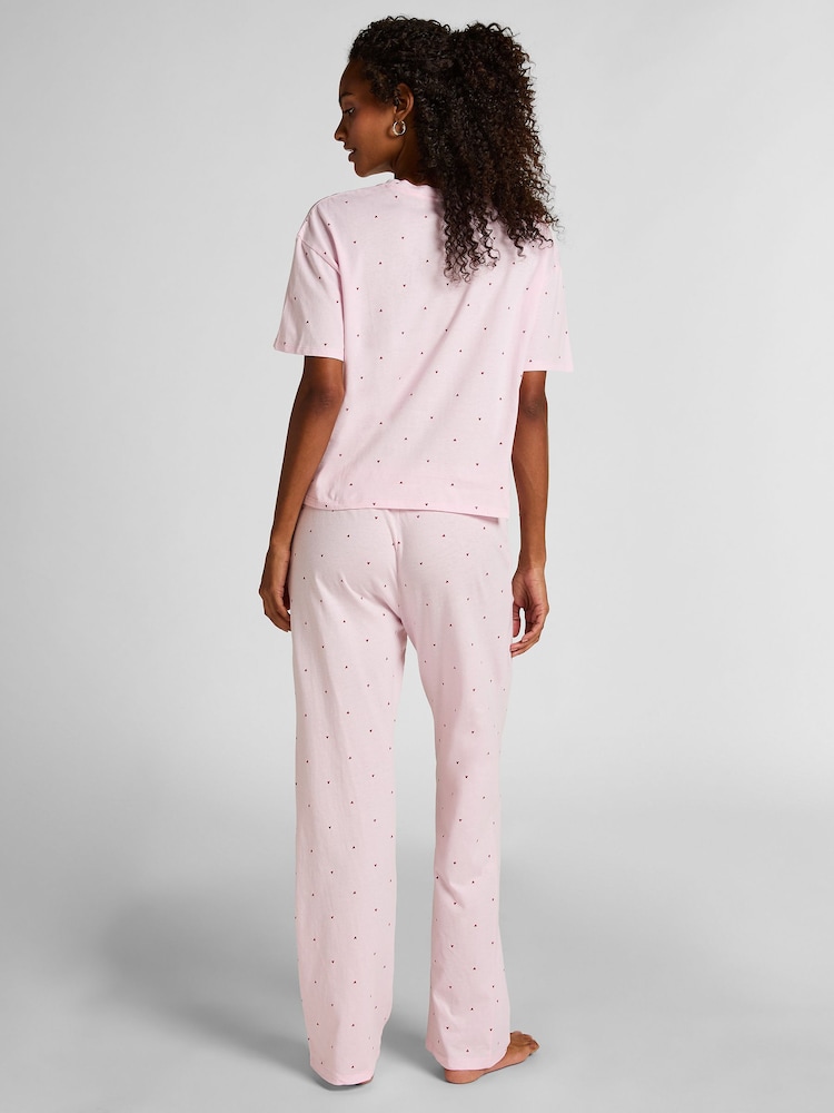 Hunkemöller Pink Print Pyjamas Set - Image 2 of 5