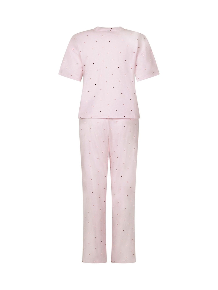Hunkemöller Pink Print Pyjamas Set - Image 5 of 5
