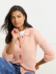 Simply Be Pink Button Through Collar Cardigan - Image 3 of 4