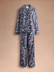 Cath Kidston Navy Butterfly Print Button Through Pyjamas - Image 6 of 8