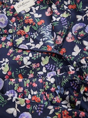 Cath Kidston Navy Butterfly Print Button Through Pyjamas - Image 7 of 8