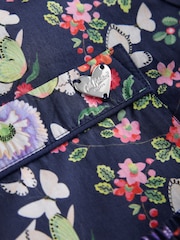 Cath Kidston Navy Butterfly Print Button Through Pyjamas - Image 8 of 8