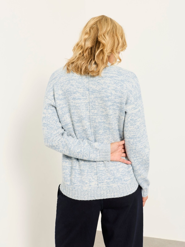 Buy FatFace Barley Blue Twist Knitted Crew Neck Jumper from Next USA
