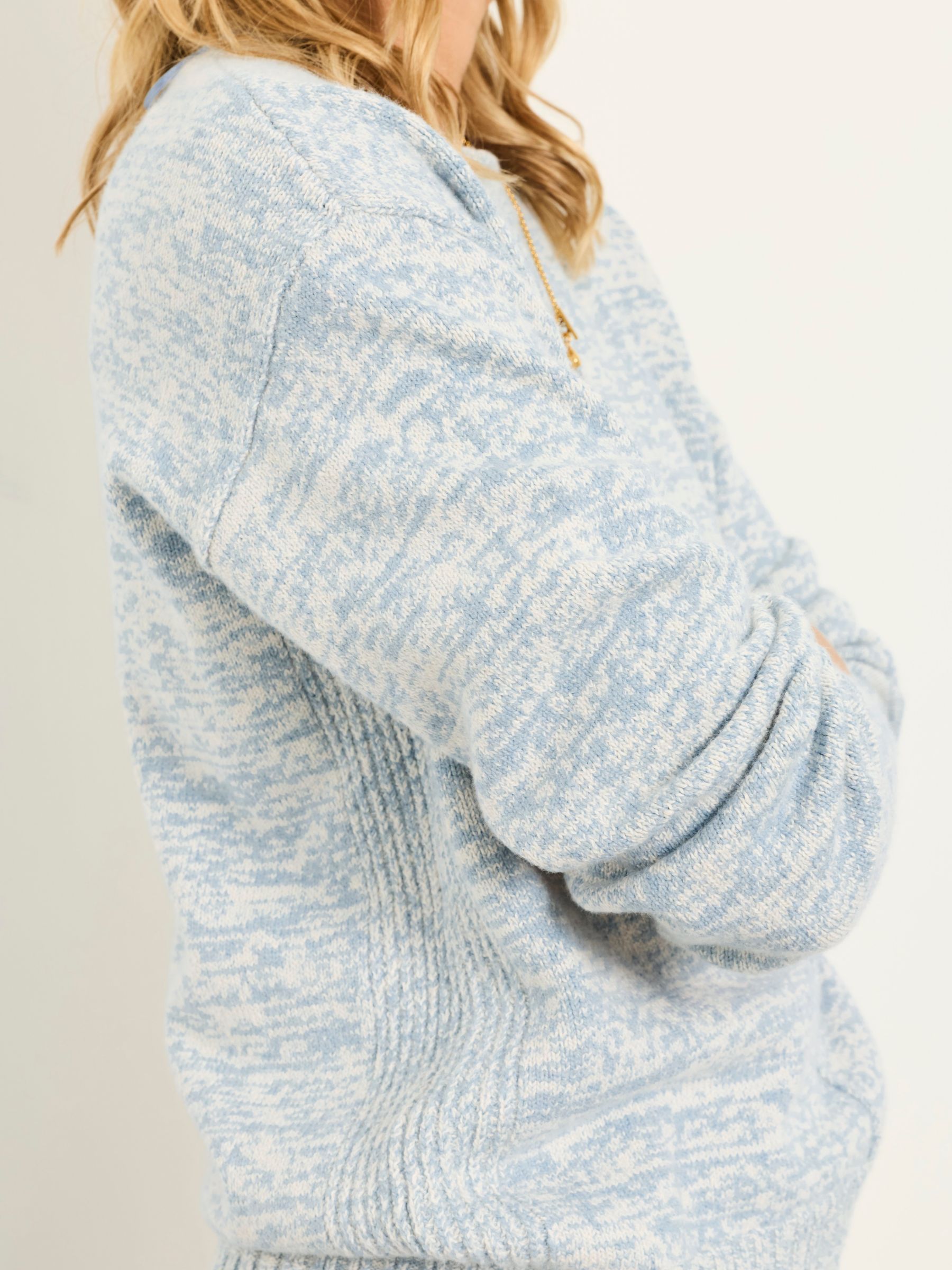 Buy FatFace Barley Blue Twist Knitted Crew Neck Jumper from Next USA
