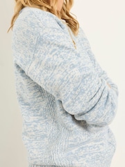 Buy FatFace Barley Blue Twist Knitted Crew Neck Jumper from Next United ...