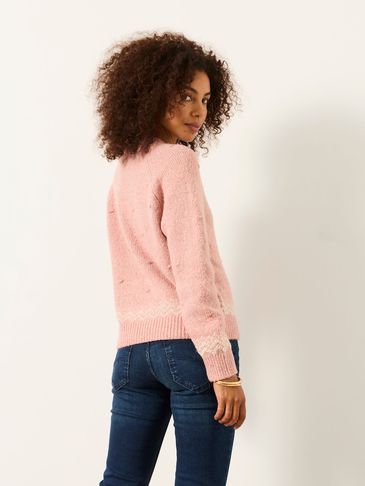 FatFace Pink Tree Graphic Crew Neck Christmas Jumper - Image 2 of 6 FatFace Pink Tree Graphic Crew Neck Christmas Jumper - Image 2 of 6