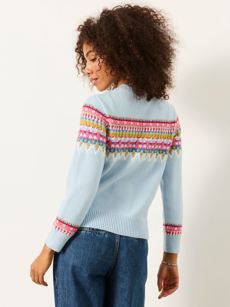 FatFace Fable Fairisle Crew Neck Christmas Jumper - صورة 2 من 5