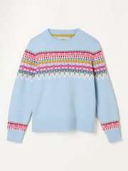 FatFace Fable Fairisle Crew Neck Christmas Jumper - صورة 5 من 5