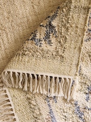 Laura Ashley Natural Floral Border Rug - Image 4 of 5