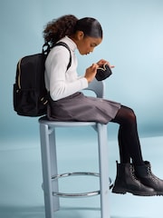 Lipsy Black School Bag and Pencil Case 2 Pack - Image 3 of 7