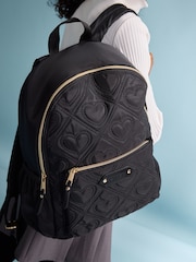 Lipsy Black School Bag and Pencil Case 2 Pack - Image 4 of 7