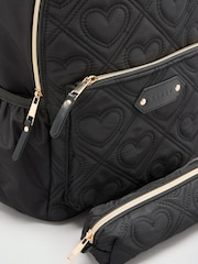 Lipsy Black School Bag and Pencil Case 2 Pack - Image 5 of 7