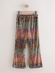 Lyserød/Blå Ombre - Sequin Kickflare Trousers (3-16yrs) - Billede 6 af 8