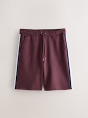 Burgundy Red Jersey Side Stripe Jort Shorts - Image 5 of 8