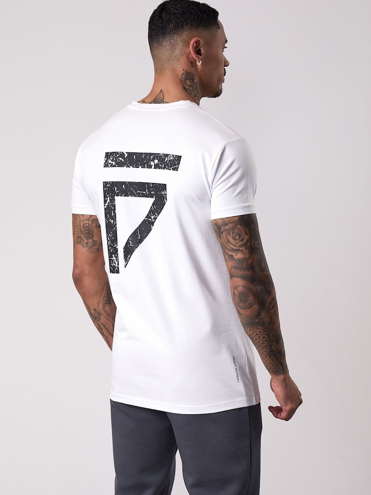 Gym King White Fight Division T-Shirt - Image 2 of 4