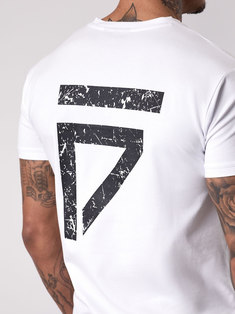 Gym King White Fight Division T-Shirt - Image 4 of 4