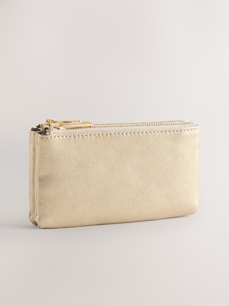 Metallic Zip Close Purse - Image 1 of 5