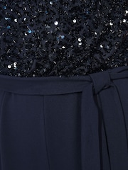 Friends Like These Navy Sequin 2 in 1 Jumpsuit - Image 6 of 6