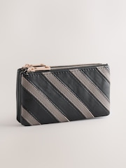 Black/Grey Zip Close Purse - Image 1 of 5