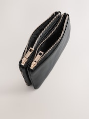 Black/Grey Zip Close Purse - Image 3 of 5