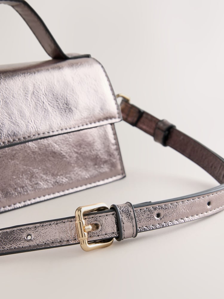 Metallic Mini Hand Held Bag - Image 7 of 7 Metallic Mini Hand Held Bag - Image 7 of 7