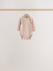 Neutral Bunny Long Sleeve Baby Bodysuits 5 Pack - Image 6 of 11