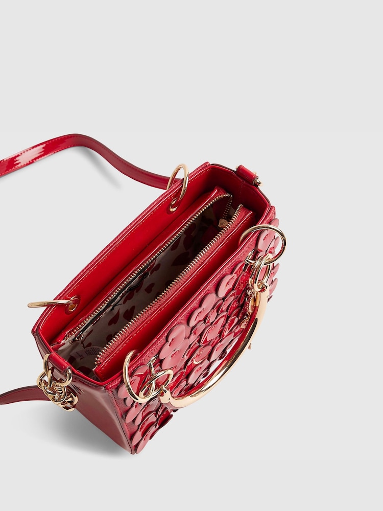 River Island Red 3D Heart Tote Bag - Image 5 of 5