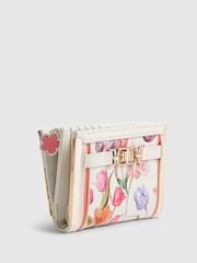 River Island Cream Floral Print Foldout Purse - Image 3 of 5