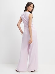 River Island Pink Tailored Wide Leg Trousers - Image 4 of 4