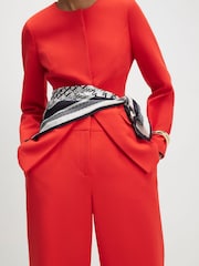 River Island מכנסיים בגזרה צרה מחויטת עם עיטור תפר - תמונה 3 מתוך 4