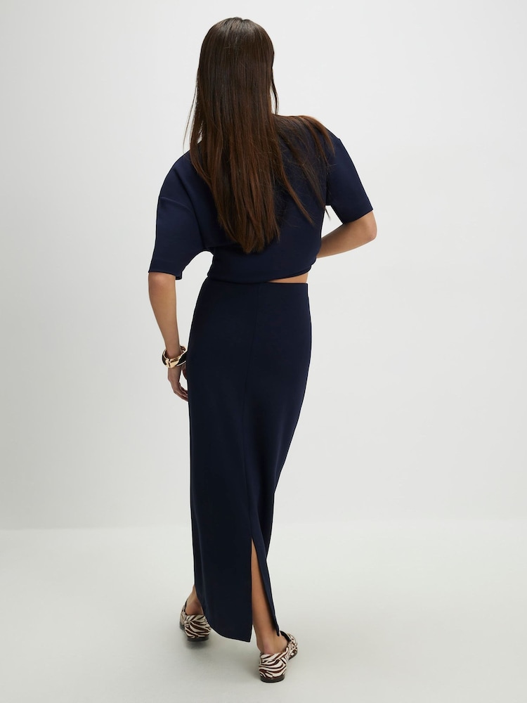 River Island Blue Premium Maxi Skirt - Image 2 of 4