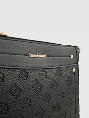River Island Black Monogram Embossed Messenger Bag - Image 2 of 2
